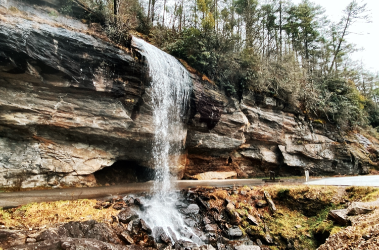 Bridal Veil Falls In Highlands Nc